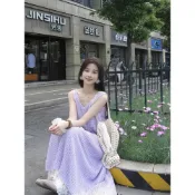 【福甜甜Sweet】渡假風洋裝 巨美 巨顯白 甜妹裝 針織無袖長裙 搭配吊帶裙  兩件套  休閒寬鬆  設計感套裝