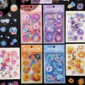【現貨】ZABC 悅真 煙火流光 PET 貼紙 有模切 夢幻 手帳