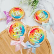 Chichi's 婚禮小物 彩虹麥芽餅棒棒糖 婚禮小物 伴娘禮 探房禮 送客禮 派對活動 彩虹派對 純手工 素食可食用