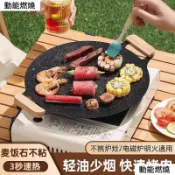 【臺灣出貨 免運】【夏日推薦】烤肉盤韓式烤盤鑄鐵燒烤盤麥飯石不粘家用戶外無煙