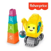 【HOTAI購】【Fisher-Price 費雪】數字堆疊工程車組