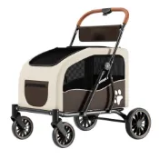 【IPSKY】中大型犬寵物推車 折疊寵物手推車 40KG適用 外出寵物車 老年犬代步車 便攜遛狗車 狗狗推車