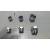 +現貨 304不銹鋼 實心 外六角堵頭絲堵六角油塞悶頭螺塞PT 1/4“.3/8“.1/2“ST牙塞 管塞不鏽鋼外牙塞頭