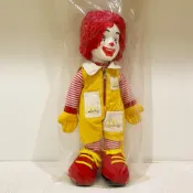 1984 麥當勞 Ronald 麥當勞叔叔 膠頭絨毛 填充娃娃 15吋 全新原裝袋 未拆封