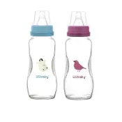 【US BABY 優生】真母感玻璃奶瓶一般口徑L-240ml(玻璃奶瓶 奶瓶 嬰兒奶瓶)