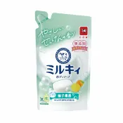 屈臣氏Watsons 牛乳石鹼 牛乳精華沐浴乳補充包(柚子果香)360ML