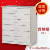 必購佳 優選桌櫃系列〞UD-6 理想櫃 一般抽屜六層式 置物櫃 收納櫃 公文櫃 文件櫃 檔案櫃 資料櫃 辦公櫃 報表分類