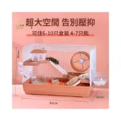(店+)倉鼠籠子 超大便宜基礎籠 豪華大別墅專用防咬防逃雙人間 黃金鼠籠子 鼠籠配件 熊鼠籠子 超大倉鼠籠 豪華鼠籠