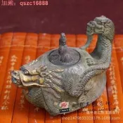 [75折下殺]仿古雜項純銅古玩擺件觀音佛像 大明宣德年製銅佛 龍龜壺
