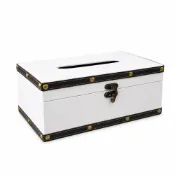 (店+)PU皮革【長方型】面紙盒/收納盒︱蝶古巴特 素胚 拼貼紙巾盒 收納盒 蝶古巴特 拼貼PU皮革 面紙盒 美勞手作︱麥手作
