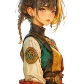 【11月新品】07-105-0092 人物貼紙 冬日女孩
