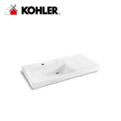 (店+)【KOHLER】✦築昂✦美國KOHLER MaxiSpace 2.0 80cm一體化雙面盆 K-24369T-1-0