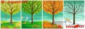 【淘淘屋】Ravensburger四季春夏秋冬500德國進扣姘圖程仁義制完據
