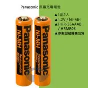 Panasonic 松下國際牌原廠4號AAA鎳氫充電式電池 HHR-55AAAB / HRMR03 (2入)
