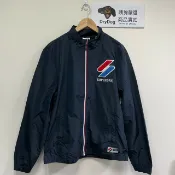 DryDog 跩狗嚴選 跩狗嚴選 極度乾燥 Superdry Track 春夏網眼薄款 防風 外套 風衣 立領無帽 海軍深藍 S 徽章 貼布 深藍紅 夾克