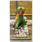 【九龍佛具】關聖帝君關公﹝樟木精雕~8寸8﹞ 佛像雕刻設計藝品木雕批發~神桌佛櫥八仙彩神衣、開光安神位佛具總匯
