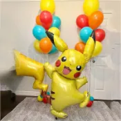 20 件裝大號卡通口袋妖怪鋁箔氣球套裝兒童生日嬰兒送禮會皮卡丘氣球男孩禮物派對禮物用品