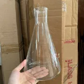 無印刷三角瓶 125ml～1L 錐形瓶 三角燒杯 實驗器材 無刻度三角瓶