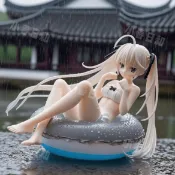 楓幕百貨 新品優惠！！！泳圈穹妹手辦緣之空泳裝春日野穹美少女二次元動漫GK手辦模型擺件