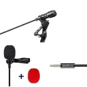 【Bill Case】高清迷你 CTIA規格 3.5mm耳機孔專用手機直播專業衣領夾麥克風 150公分 酷黑(環360度取音降噪)