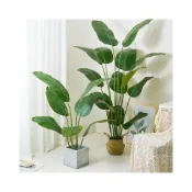 (店+)北歐植物假植物仿真植物大型旅人蕉龜背葉仿真綠植室內盆栽假旅人蕉客廳家居龜背葉琴葉榕落地擺件