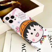 SAMSUNG 櫻桃小丸子 Cherry Maruko chan 全印花光滑手機殼保護套適用於三星 A73 A71 A5
