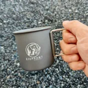 露營純鋁馬克杯 登山鋁杯 摺疊手把 鋁合金杯 鋁杯 挪威象Elephant戶外露營便攜式鋁合金摺疊水杯馬克杯咖啡杯咖啡杯