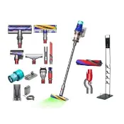【dyson 戴森】V12 SV46 Detect Slim Fluffy Total Clean 強勁輕量智慧無線吸塵器 MO獨家升級版 (雙主吸頭)
