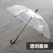 60X8K 透明傘 23吋自動透明傘 自動傘 透明直傘 POE環保透明傘 黑骨FRP玻纖透明傘