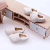 【品質驗證 免運】娃娃屋荷蘭木鞋鑰匙扣 純手工木屐微縮場景搭配