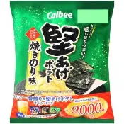 【Calbee 卡樂比】即期出清-卡樂先生海苔風味堅脆洋芋片65g