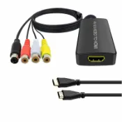 生活軌道 【AV轉HDMI】轉換器 影像轉換器 訊號轉換器 電視盒轉接 老電視升級 遊戲機轉接 複合視頻轉HDMI S端子轉HDMI RCA轉HDMI 免驅動即插即用