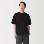 【MUJI 無印良品】男涼感寬版短袖T恤(白色/淺灰/灰白/黑色/煙燻綠/煙燻藍)