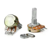 庫存不用等-【單聯 B5K 長柄20mm】-W1399-1212.2 WH148單聯電位器B100K可調B5K電阻B5現