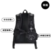 『臺現』 100%正品日本NYA驚訝貓通用男女學生可愛書包雙肩包運動揹包二件套大號