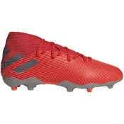 (店+)【adidas 愛迪達】ADIDAS 童鞋 紅色 兒童釘鞋 草地用 足球鞋 中童 F99951