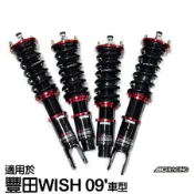 【BC】V1系列筒身軟硬可調避震器_送專業安裝(適用於豐田WISH 09'車型)