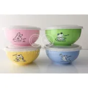 (店+)【ZEBRA 斑馬牌】ZEBRA斑馬牌彩色隔熱兒童碗附蓋附湯匙 斑馬牌兒童碗 幼兒園三色碗 斑馬兒童碗 隔熱碗 學習碗 雙層碗 飯碗 斑馬碗