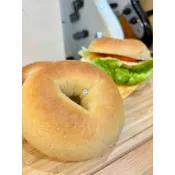 全麥混蛋米種貝果3入
