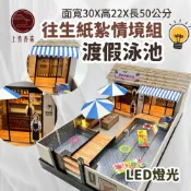 【上芳香業】現貨 紙紮泳池 渡假 BAR 游泳 休閒 往生紙紮