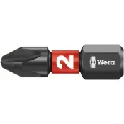 (店+)【Wera】特惠中 德國原裝Wera IMPAKTOR黑金剛起子頭十字PH 2 長度25mm Makita Bosch都適用