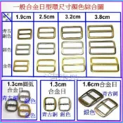 ~吉米兒~五金配材-內寬1.3~3.8cm合金日型環