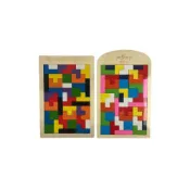 (店+)俄羅斯方塊拼盤 木製 七巧板 /一個入 木製拼圖 兒童益智早教玩具 木製俄羅斯方塊 蒙氏教學 益智 -YF18737