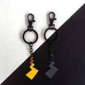 🔥［現貨速發］神奇寶貝皮卡丘尾巴 閃電閃電鑰匙圈 寶可夢 -可愛鑰匙圈/情侶吊飾/汽車機車鑰匙圈/送禮 情人節小禮物