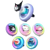 (店+)【SANRIO 三麗鷗】汽車香薰 氛圍燈 香水 車載 車用 香薰 車香 萌爆 車用 香氛 薰香器 出風口香薰 節奏燈 發光 生日 禮物 送禮