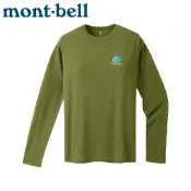 悠遊山水戶外生活館 【Mont-Bell 日本 女 WICKRON MOUNTAIN GEAR 山道具 長袖T《卡其(綠)》】1114797/圓領T