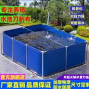 解憂雜貨鋪 【台灣公司 超低價】家用陽臺養殖水箱帆布魚池帶支架防水布加厚戶外游泳蓄水池刀刮布