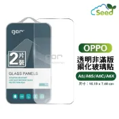種子雲手機配件小舖 GOR 9H OPPO A6s / A6x 鋼化 玻璃 保護貼 全透明非滿版 兩片裝【滿299免運費】