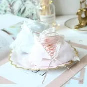EFP大美人♡精選日系超美可愛lolita交叉綁帶蝴蝶結荷葉洞洞速乾蕾絲女生內褲棉襠~草莓奶昔粉奶油藍雪白紅M-L