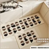 客製化 貓 廚房地墊 長條軟地墊 吸水吸油 防滑 矽藻土地墊  珪藻土 防水硅藻土 腳踏墊 浴室 大尺寸 速乾
